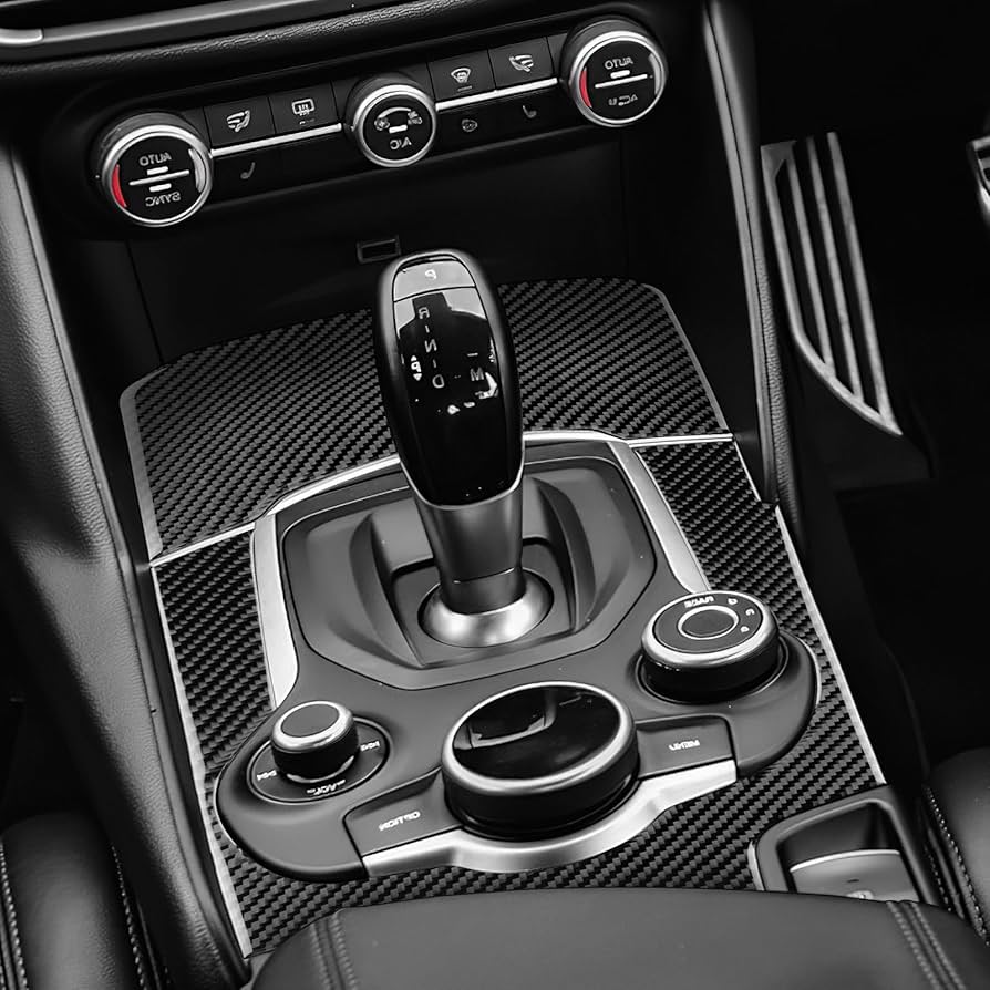 Alfa Romeo GIULIA カーボンステアリング　センターカバー アルファロメオ ジュリア カーボンステアリングスイッチカバー